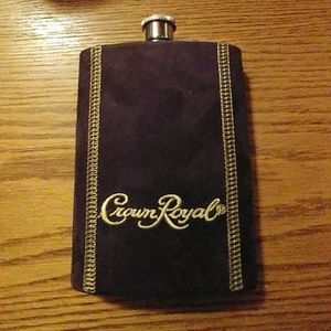 Crown Royal suede flask